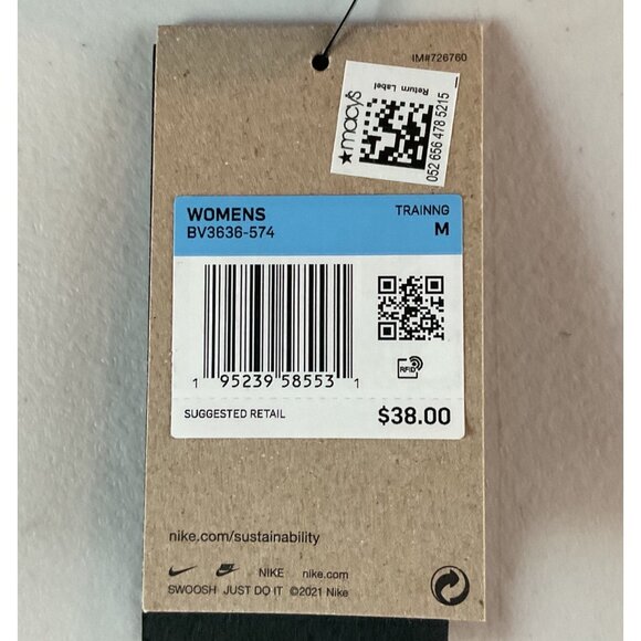 NWT Nike Swoosh Women Training Sports Bra Medium Lavender Purple Polyester Blend - Picture 4 of 9